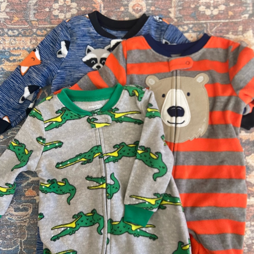 12 months Fleece Carters Pajama Set NWOT